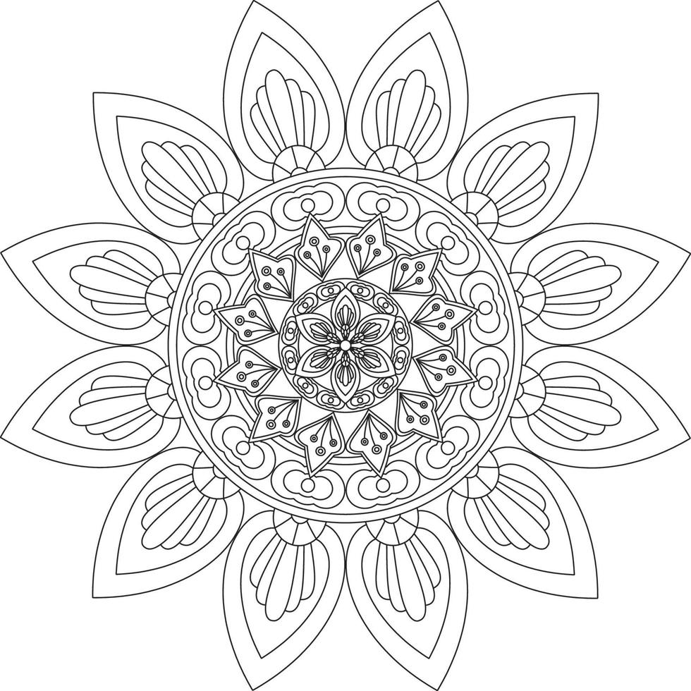creatief mandala-ontwerp vector