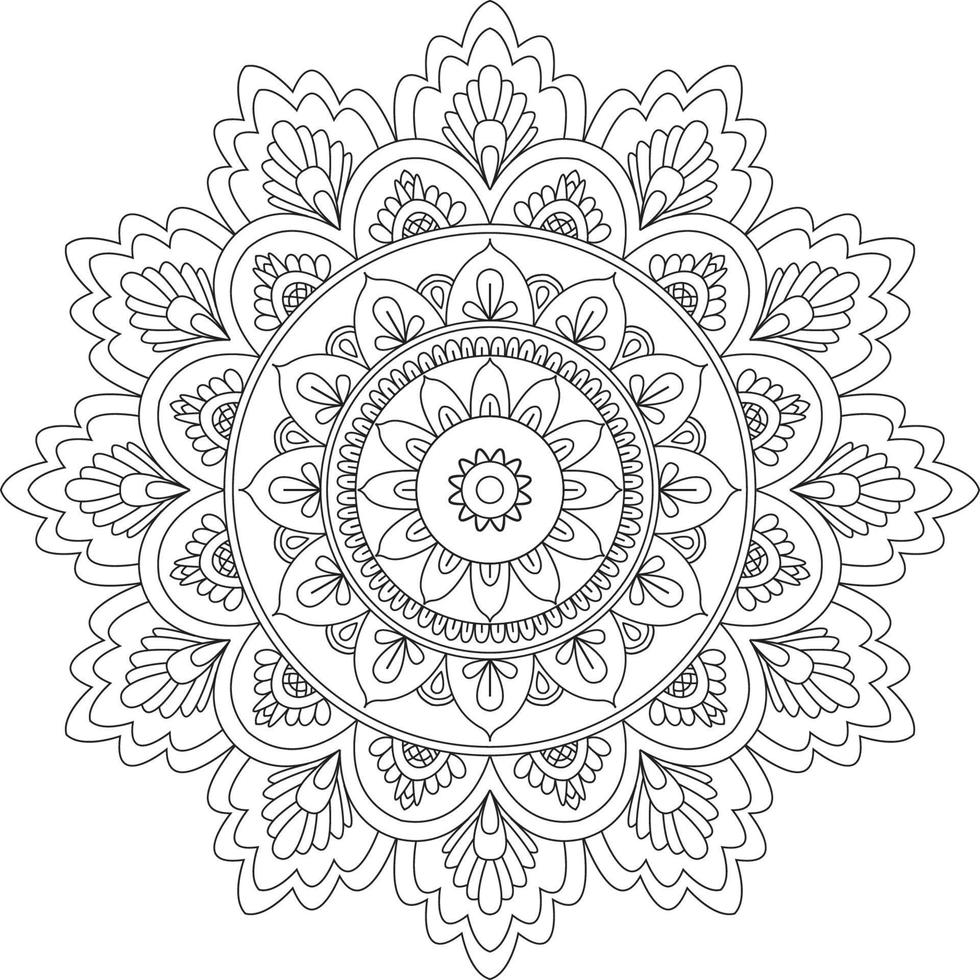 creatief mandala-ontwerp vector