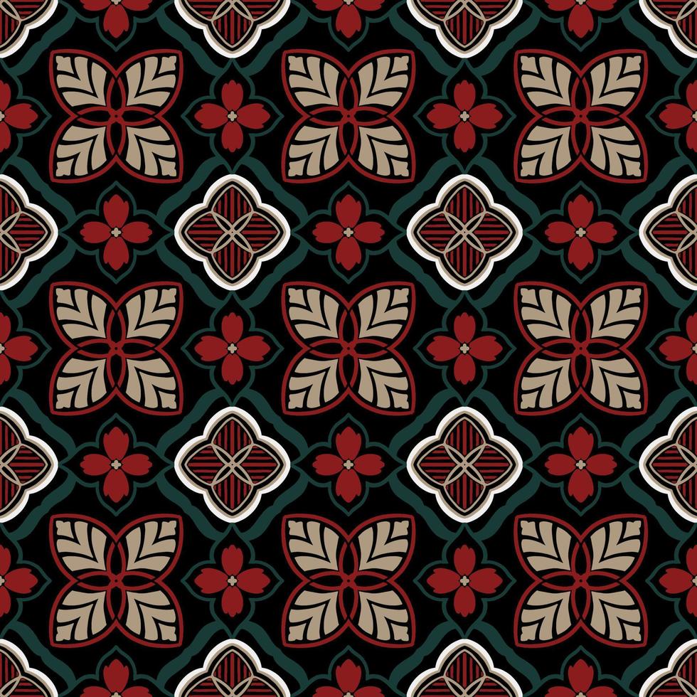 naadloos patroon decoratief, bloem patroon in wijnoogst mandala stijl voor tatoeages, stoffen of decoraties en meer vector