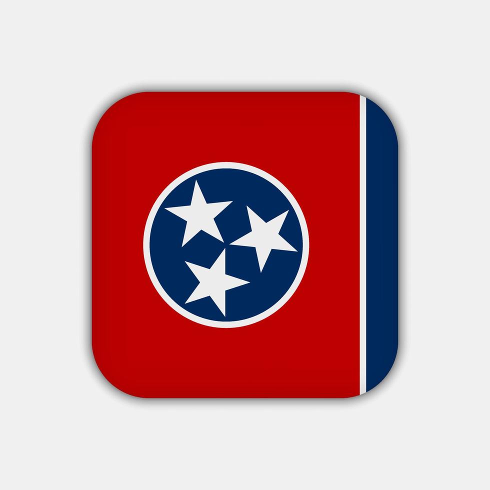 Tennessee staat vlag. vector illustratie.