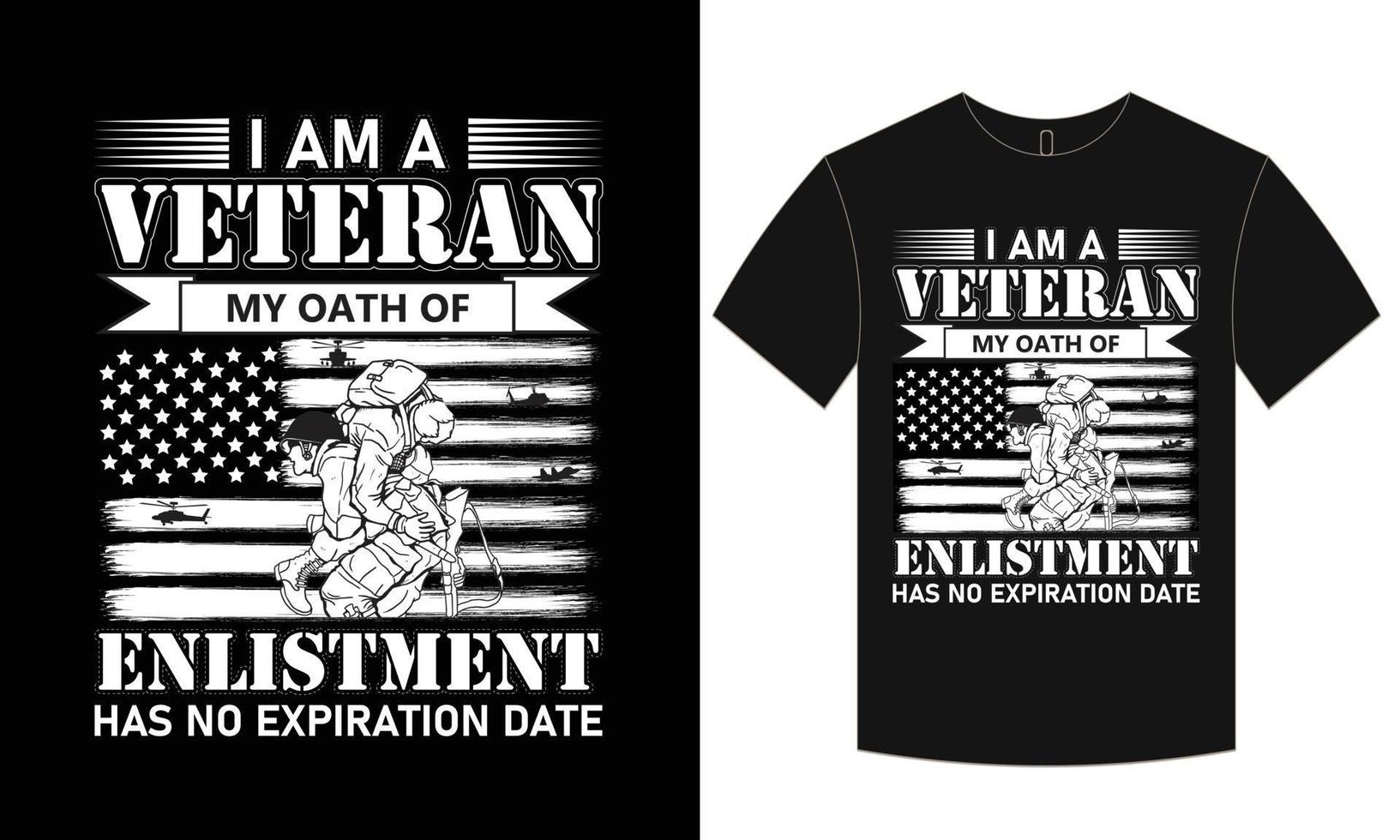 veteraan t-shirt ontwerp vector