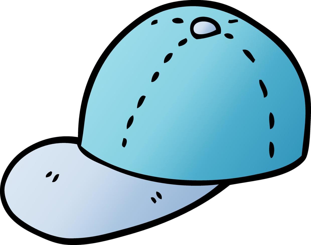 cartoon doodle baseballcap vector