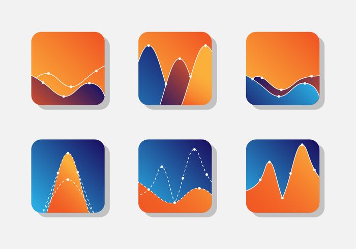 Bell curve chart analytisch vector