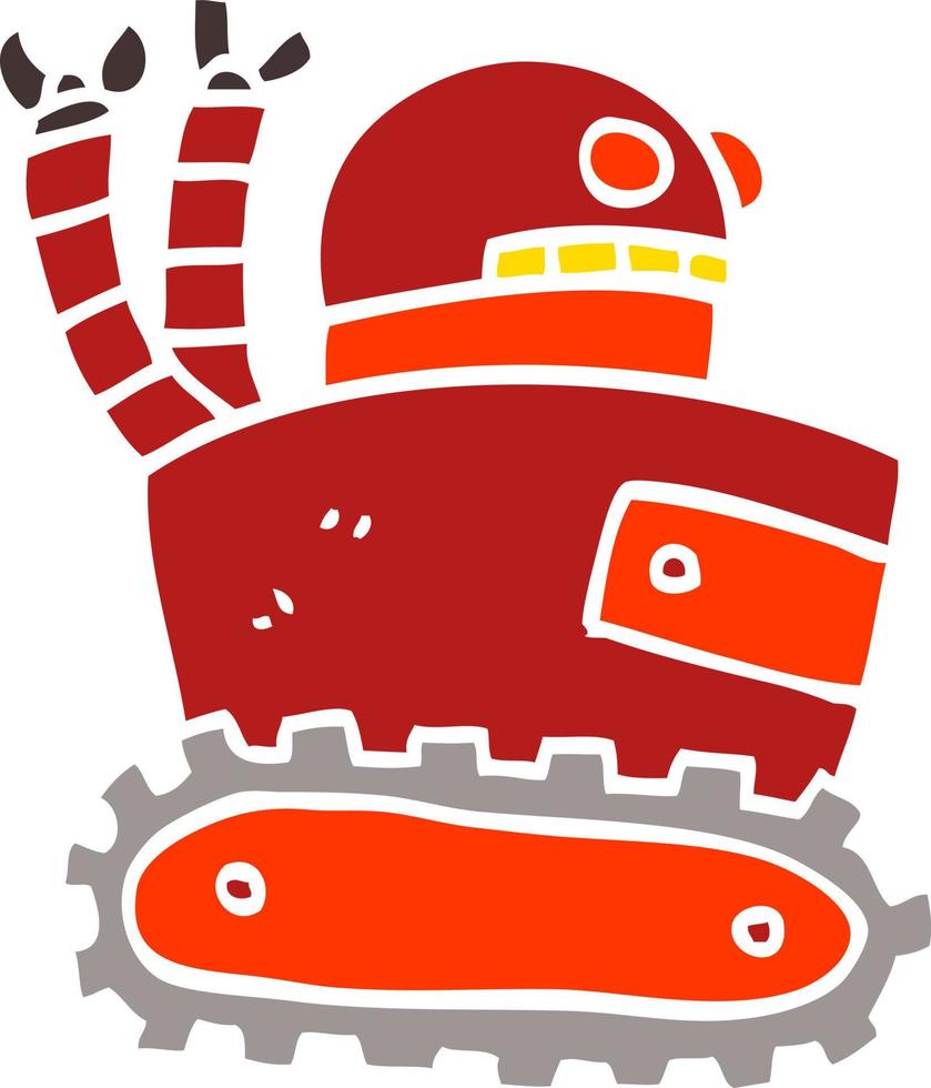 cartoon doodle robot vector