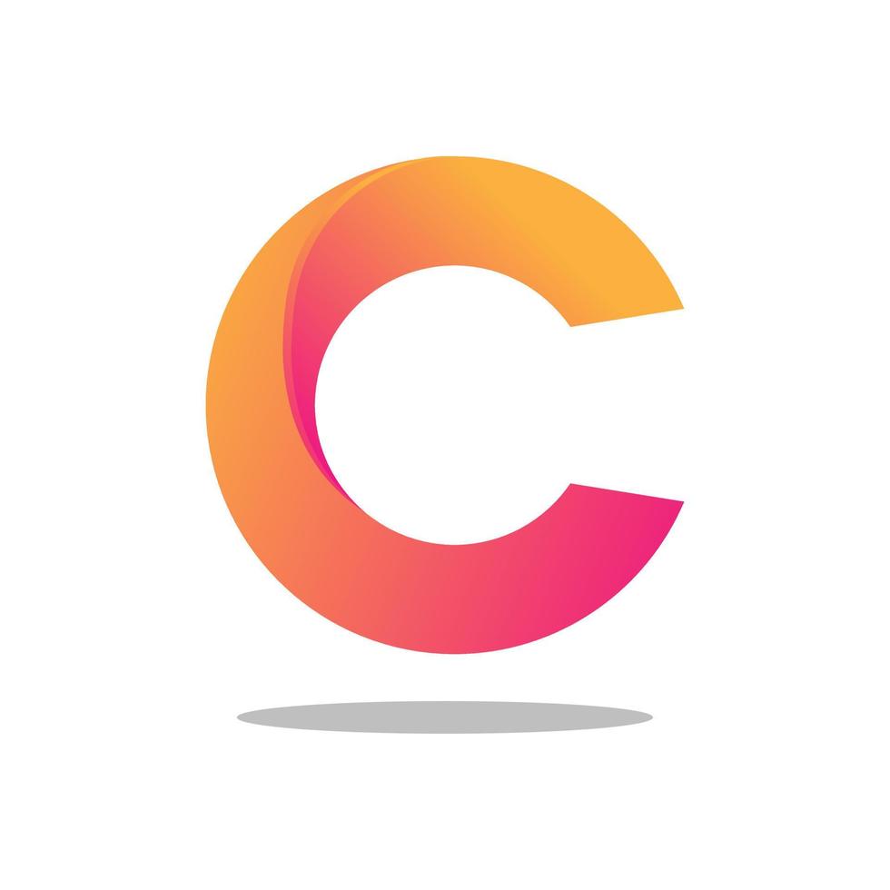 letter c modern logo ontwerpsjabloon vector