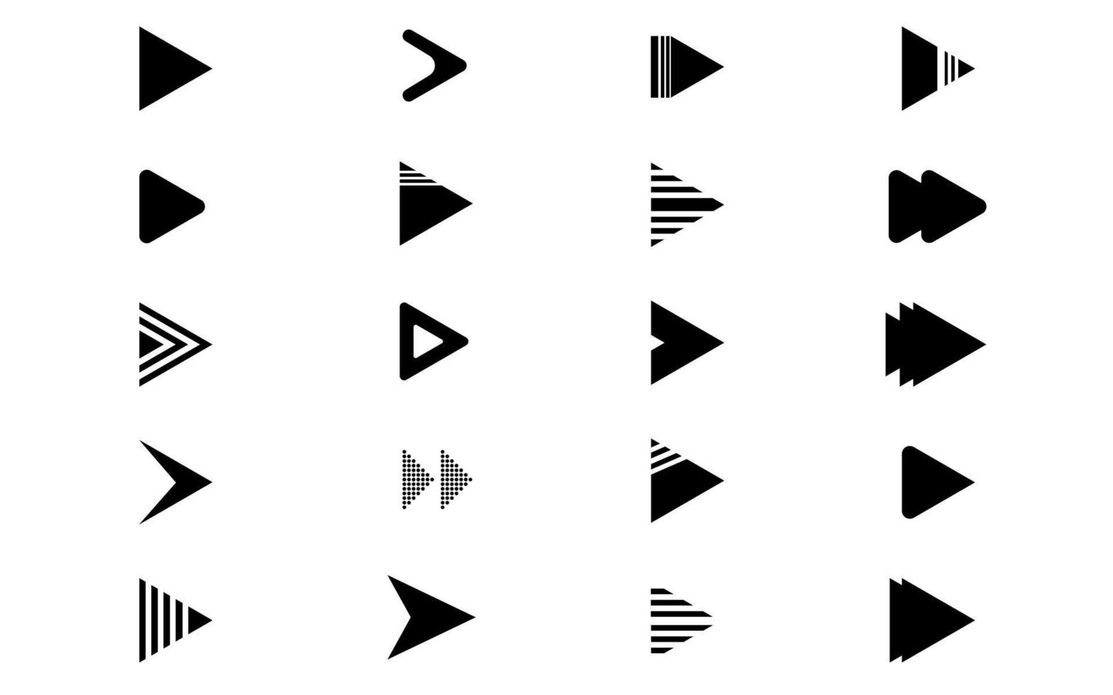 verzameling reeks pijl icoon verschillend modern gemakkelijk pijlen. voor websites, toepassingen, enz. vector