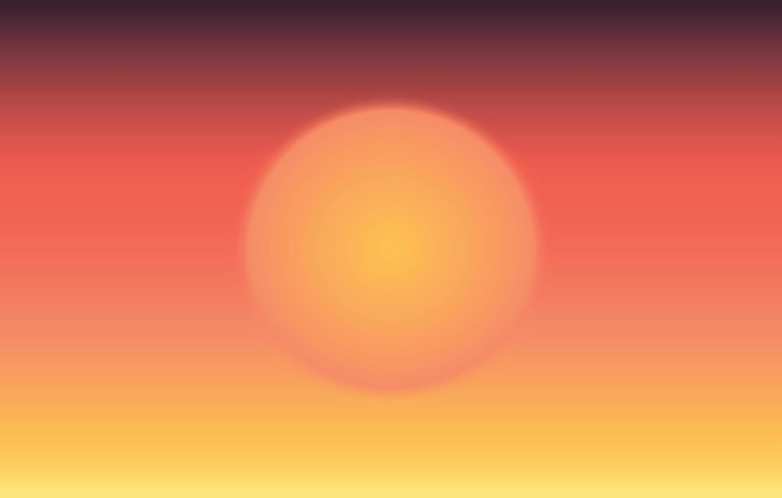 zonsondergang of zonsopkomst achtergrond vector