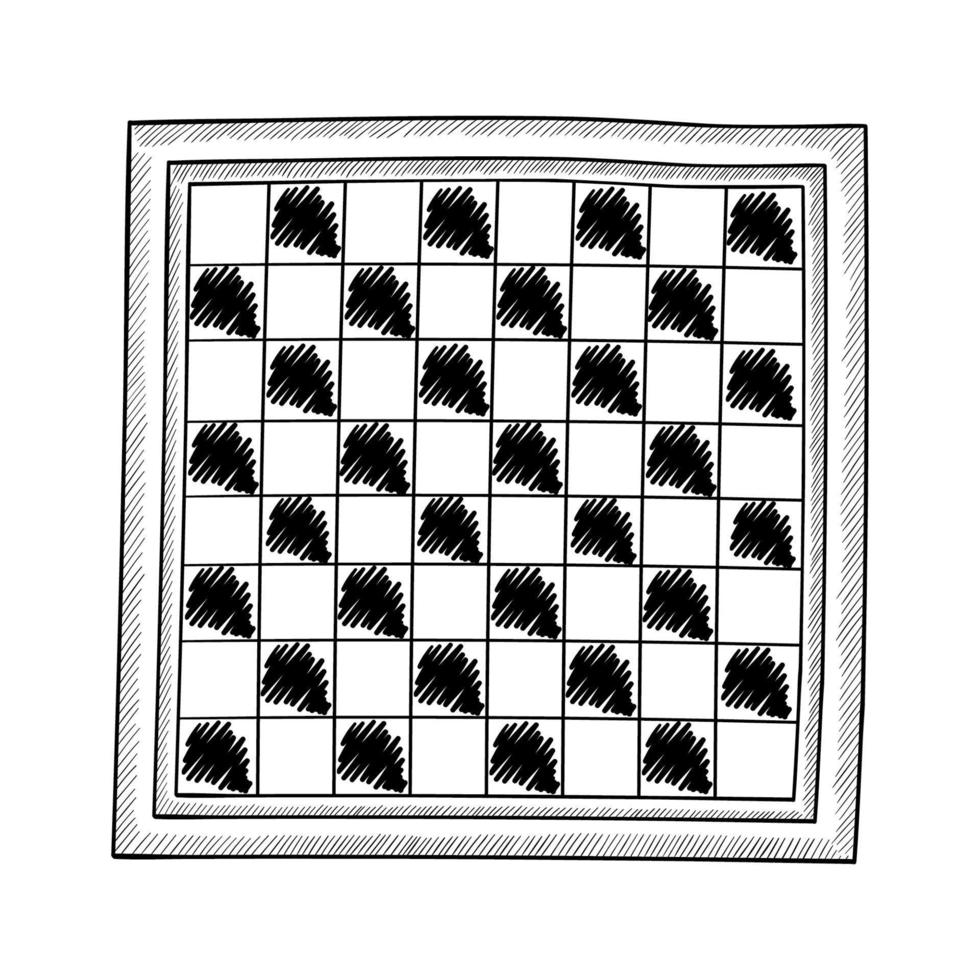 schaak tekening reeks vector