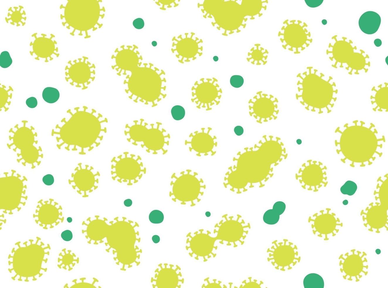 groen infectie naadloos patroon. tekenfilm corona virus ontwerp, vector illustratie.