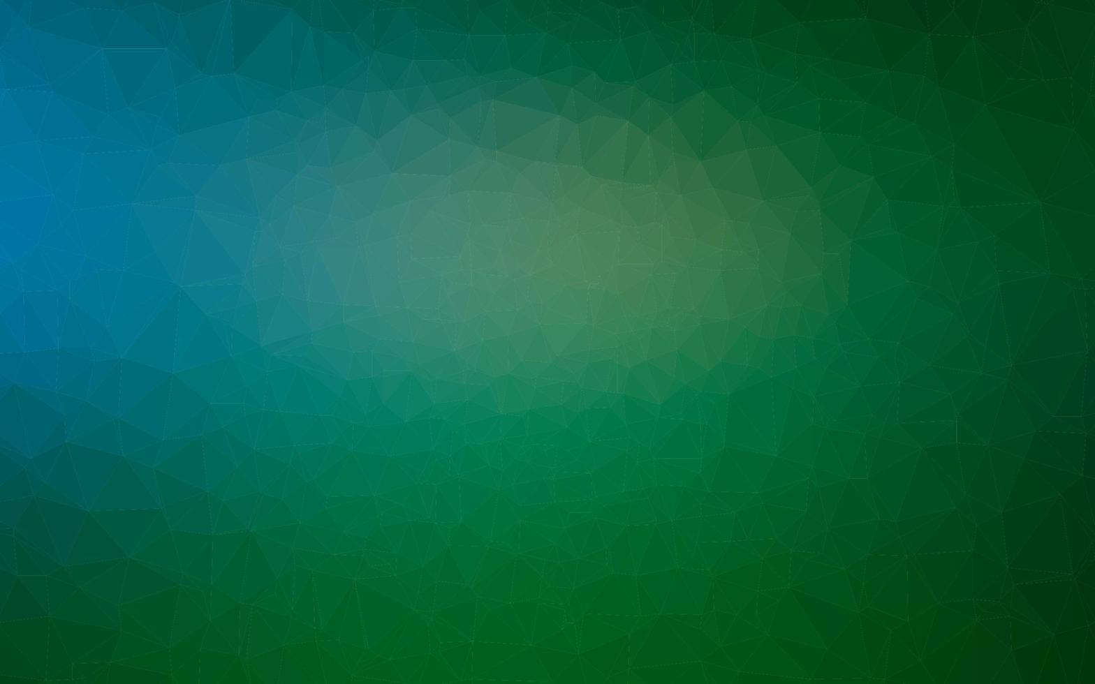 donkerblauwe, groene vector abstracte veelhoekige dekking.