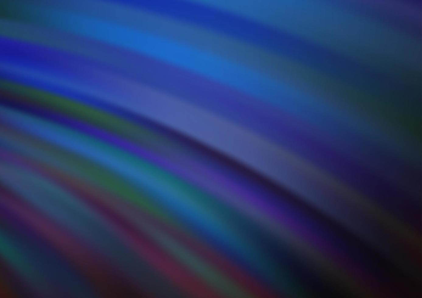 donkerblauwe vectorsjabloon met lijnen, ovalen. vector
