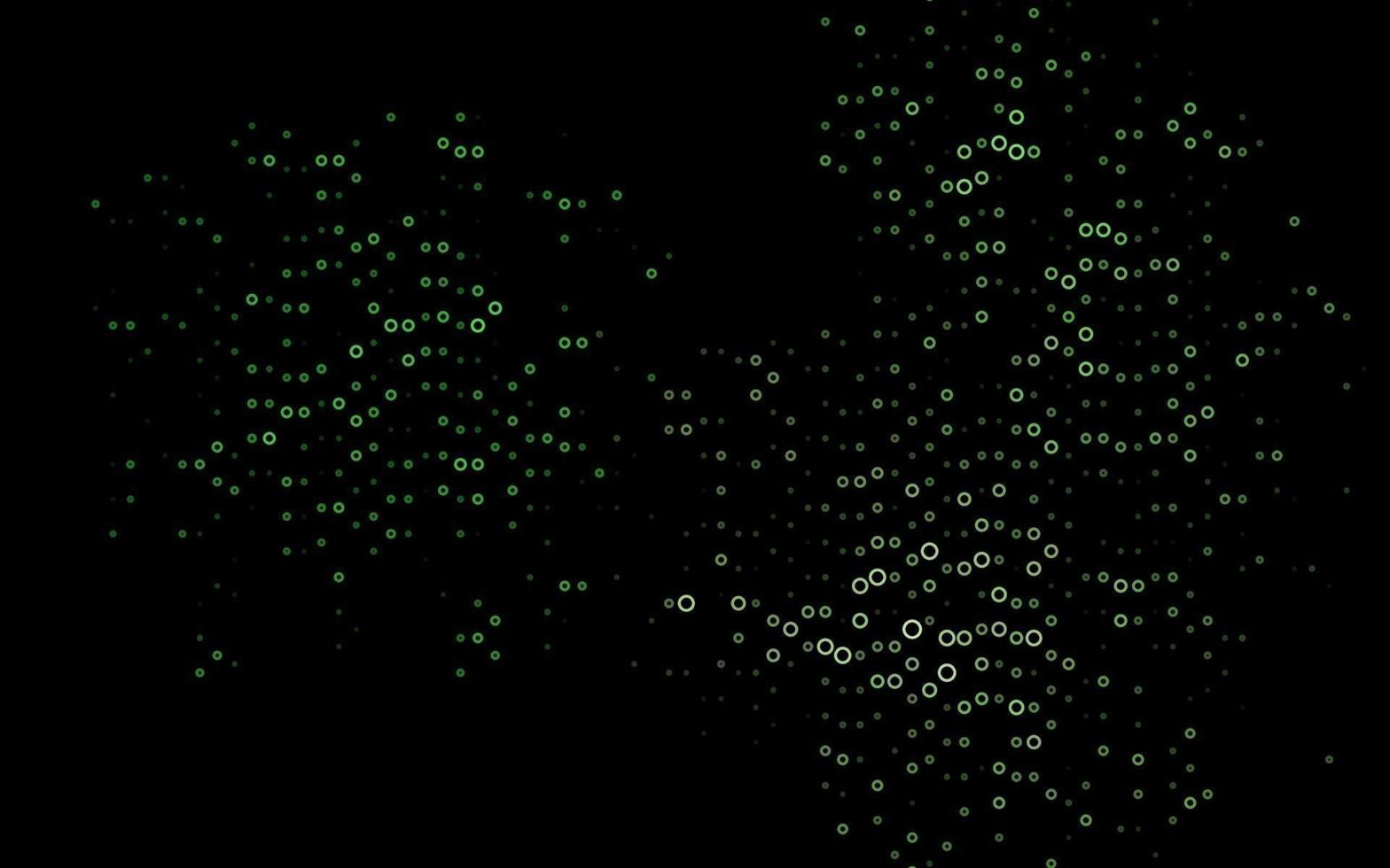 donkergroene vectorlay-out met cirkelvormen. vector