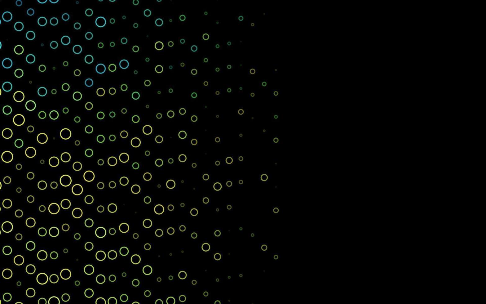 lichtgroene, gele vectorlay-out met cirkelvormen. vector