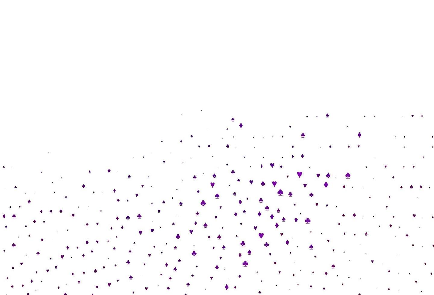 lichtpaarse vectorachtergrond met kaartentekens. vector