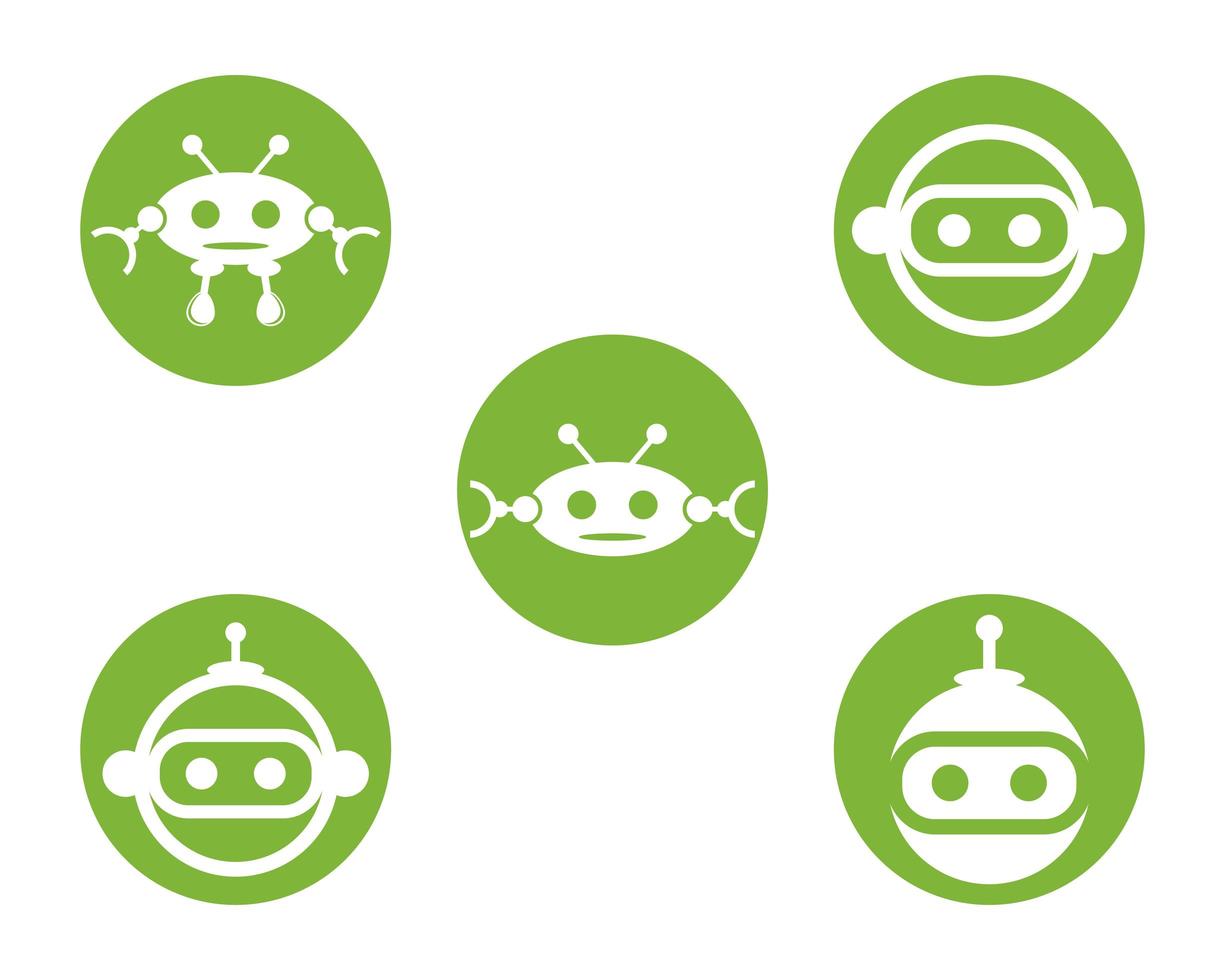 robot pictogram decorontwerp vector