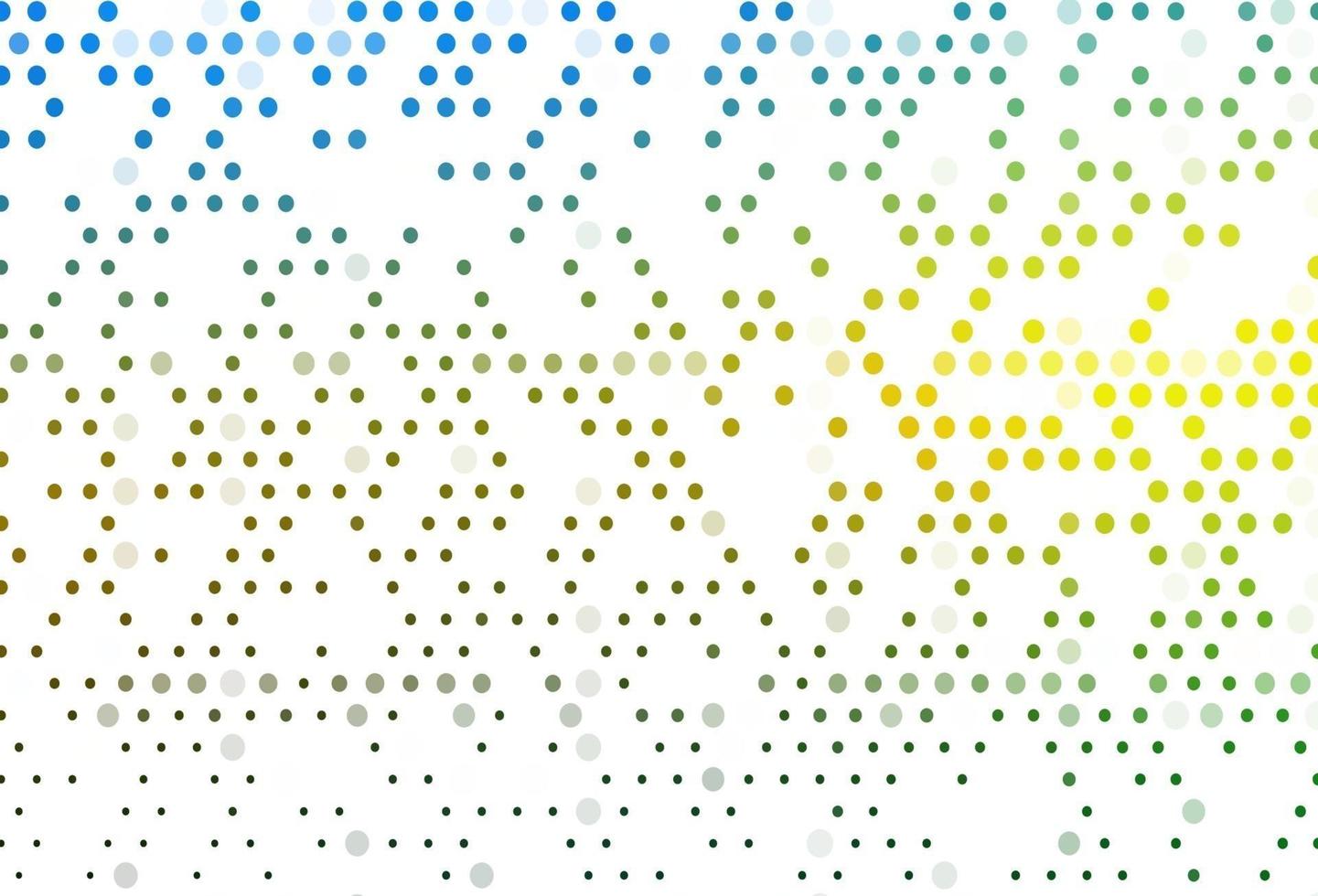 lichtblauw, geel vectormalplaatje met cirkels. vector