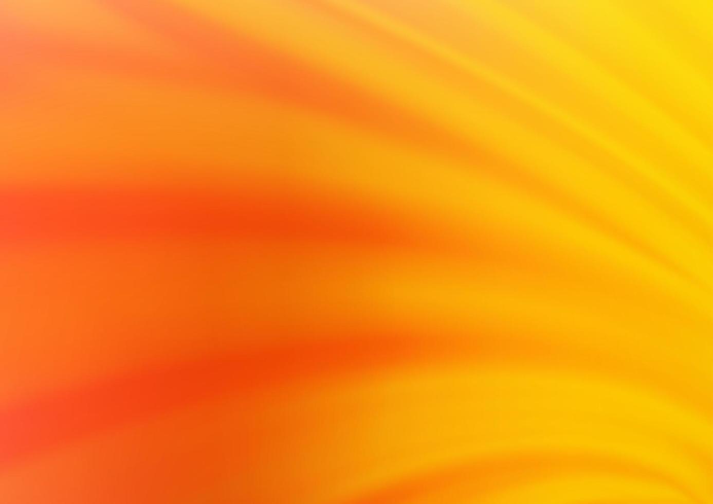 licht geel, oranje vector wazig glans abstracte sjabloon.