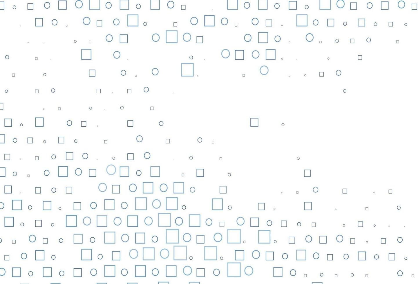 lichtblauwe vectorlay-out met cirkelvlekken, kubussen. vector