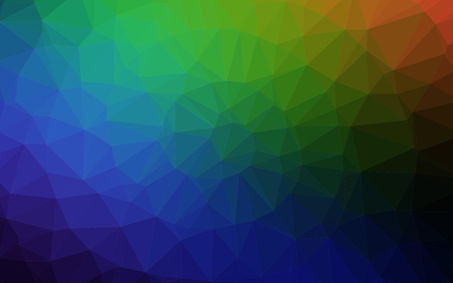 donker veelkleurig, regenboog vector abstract mozaïekpatroon.