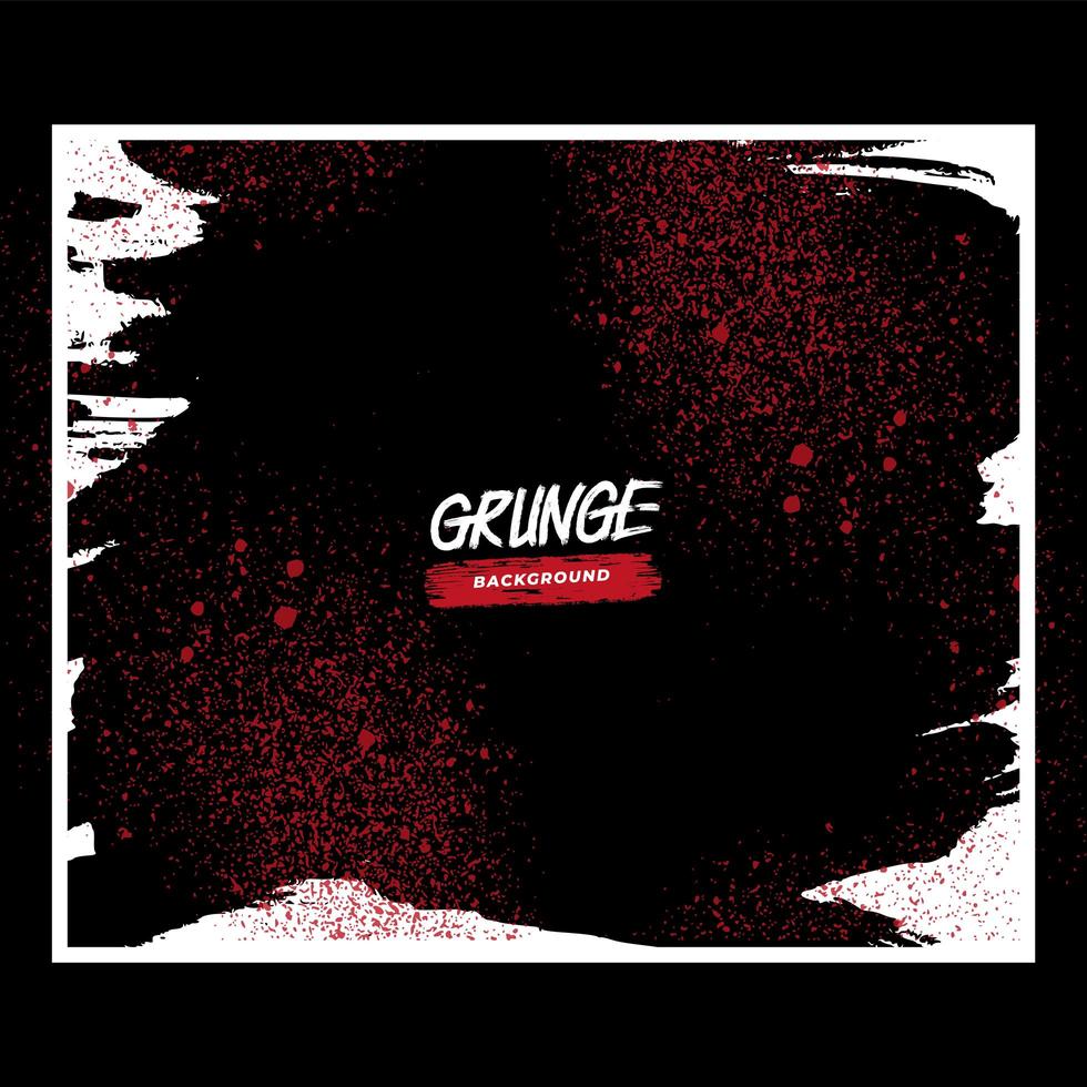 rode grunge splatter in wit frame vector