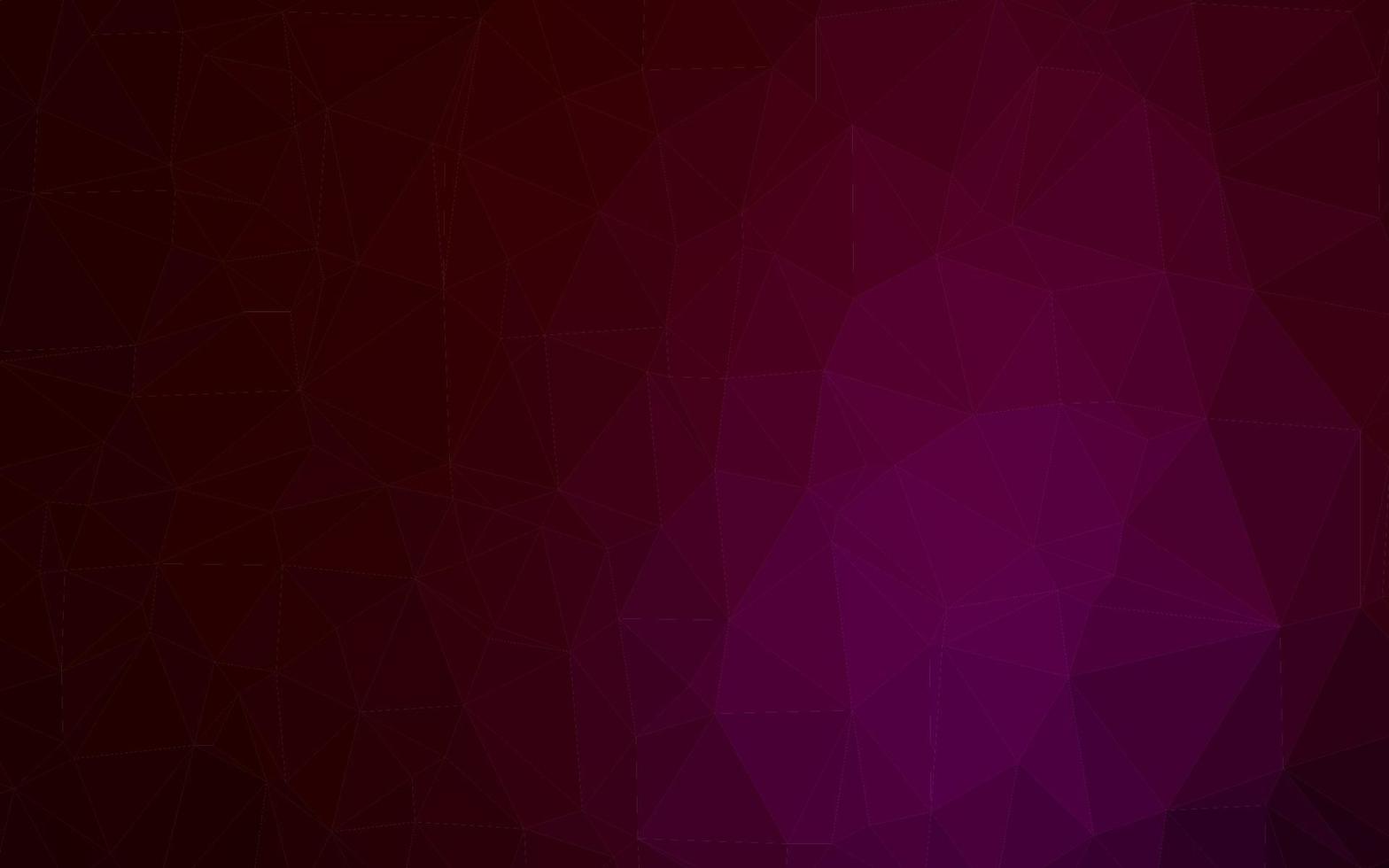 donker paarse vector glanzende driehoekige sjabloon.