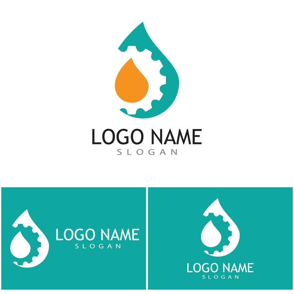 water laten vallen illustratie logo vector ontwerp