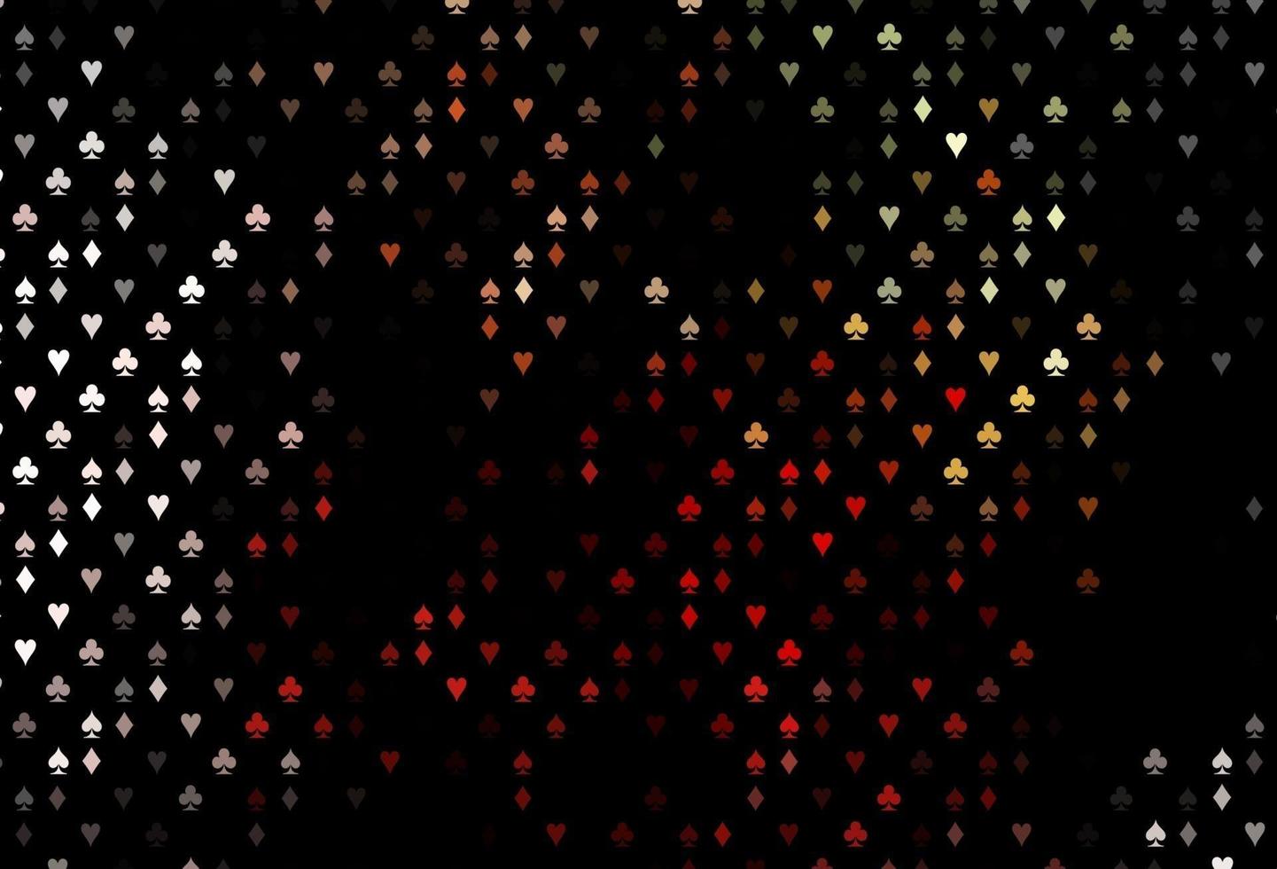 donkergroene, rode vectordekking met goksymbolen. vector