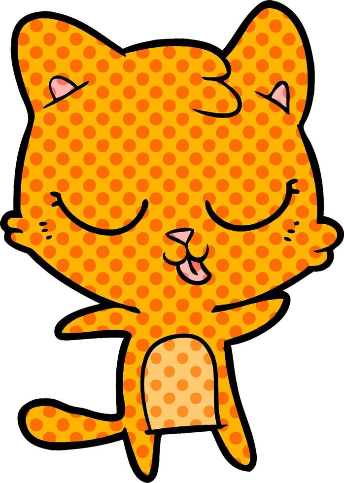 schattige cartoon kat vector