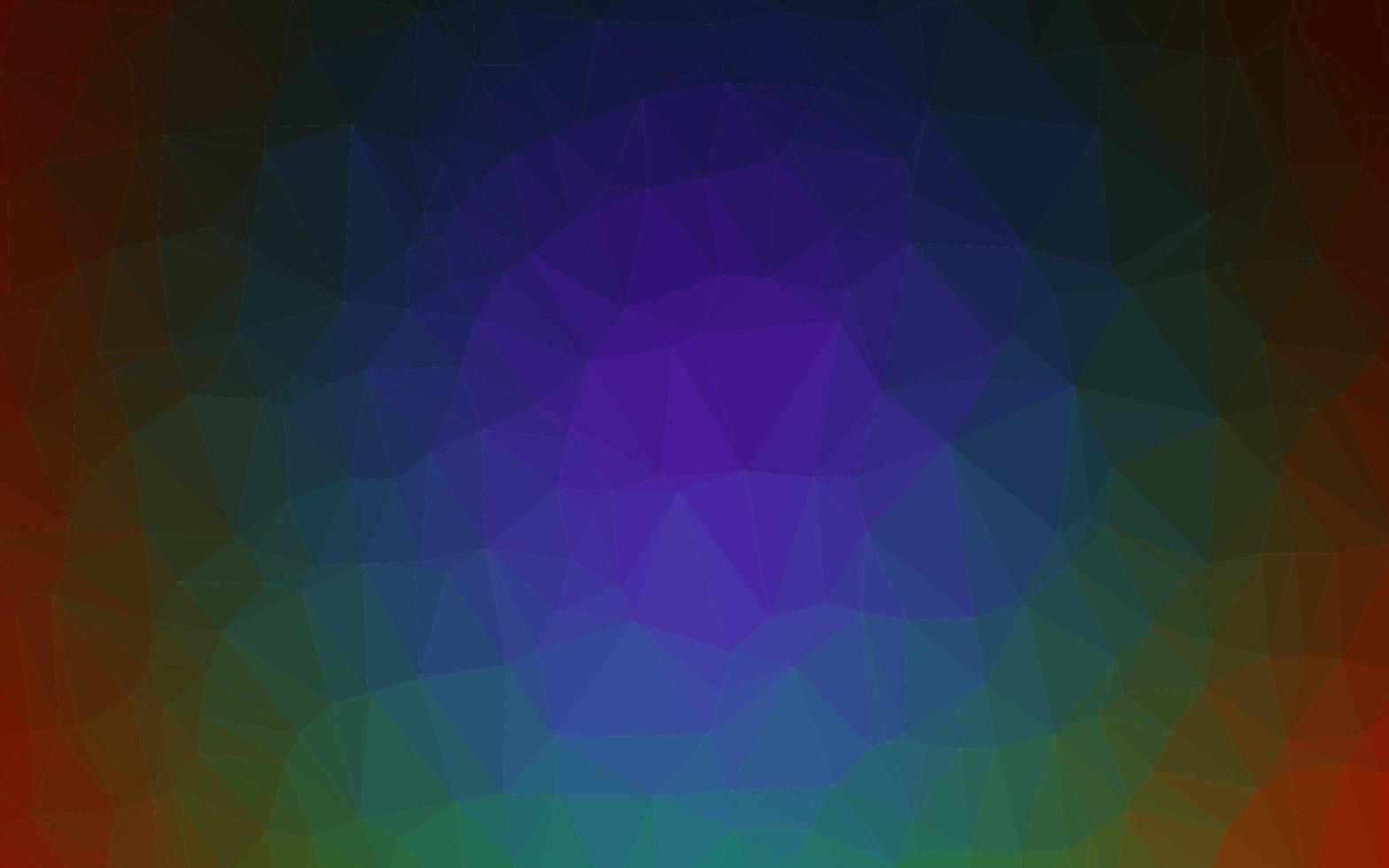 donkere veelkleurige, regenboog vector abstracte mozaïek achtergrond.