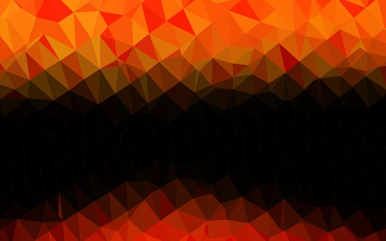 licht oranje vector abstracte veelhoekige textuur.
