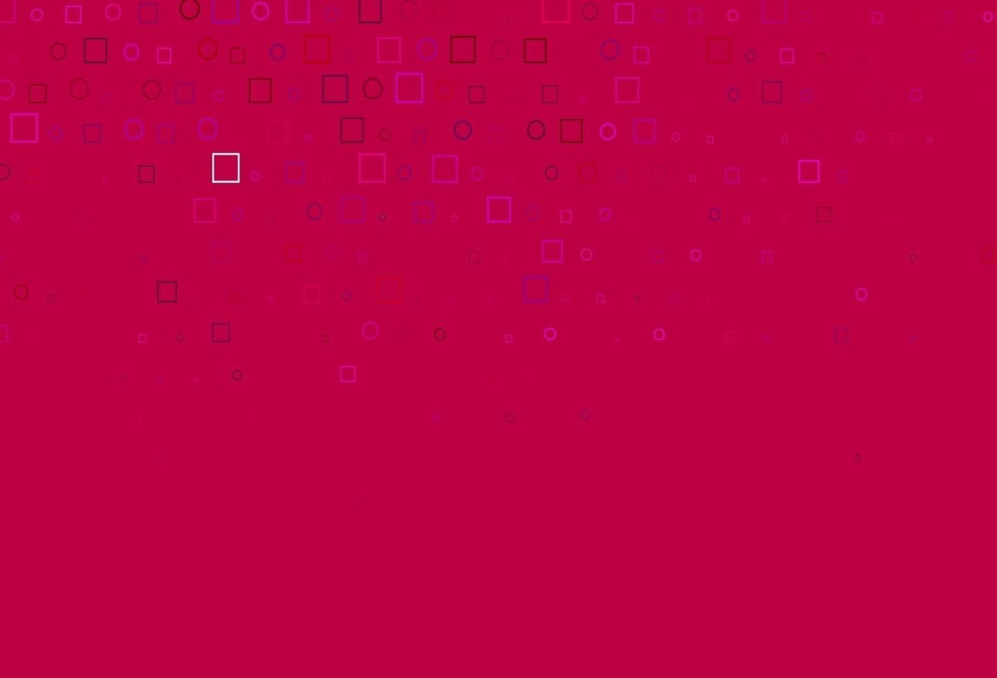 licht Purper, roze vector lay-out met cirkel vlekken, kubussen.