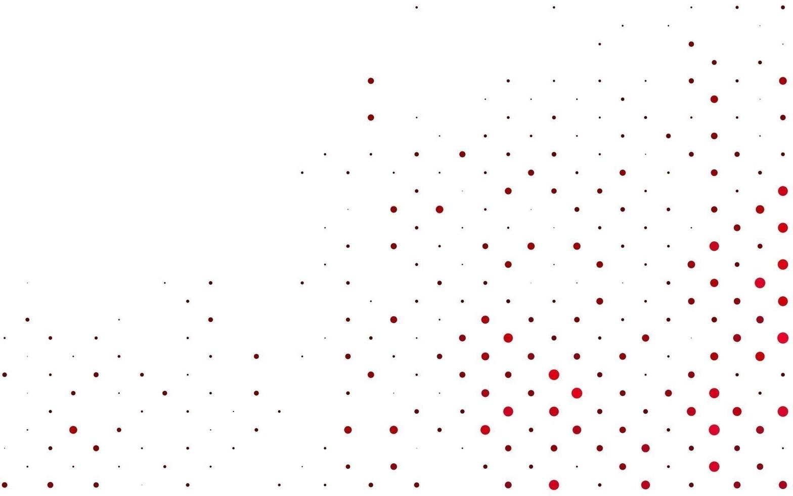 lichtrode vectorlay-out met cirkelvormen. vector