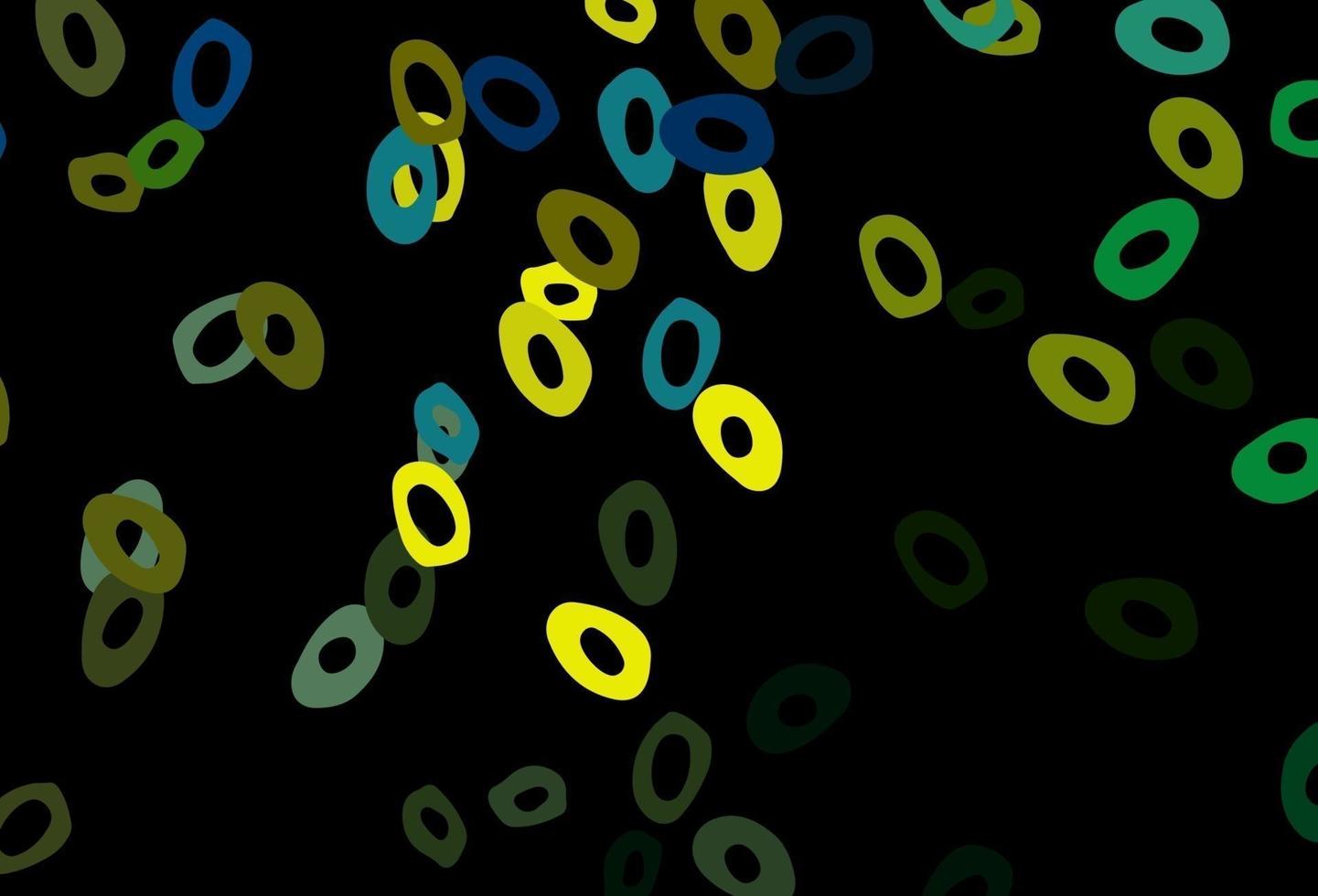 donkerblauwe, gele vectordekking met vlekken. vector