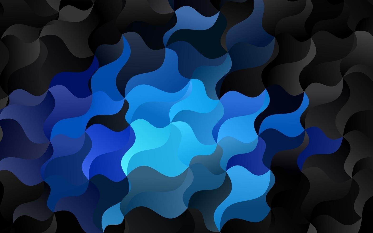 donkerblauw vectorpatroon met vloeibare vormen. vector
