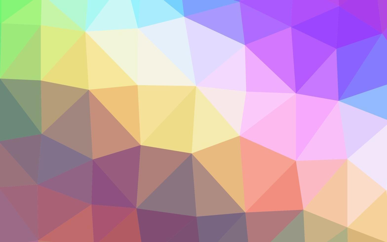 licht veelkleurig, regenboog vector wazig driehoekssjabloon.