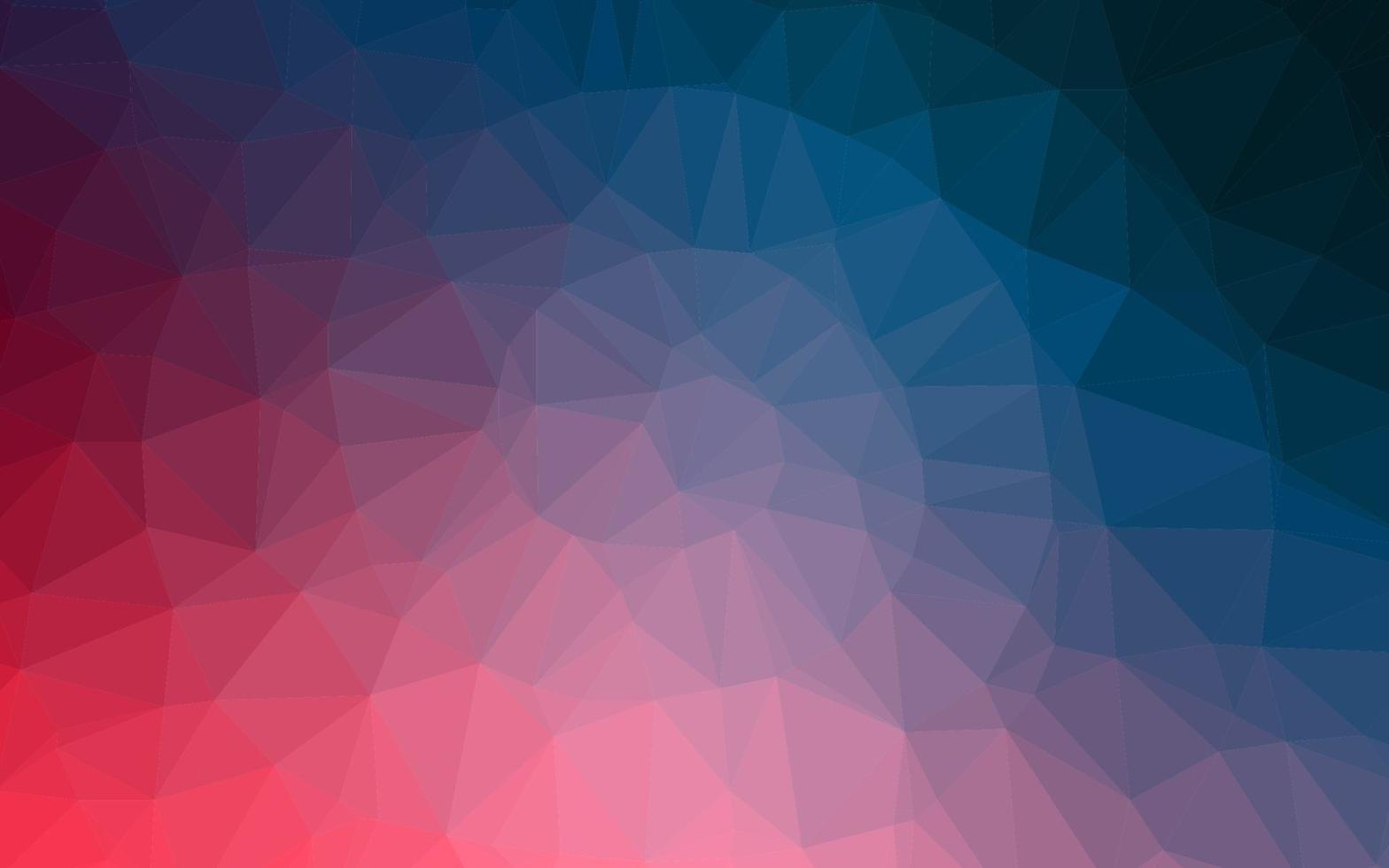 lichtblauwe, rode vector driehoek mozaïek dekking.