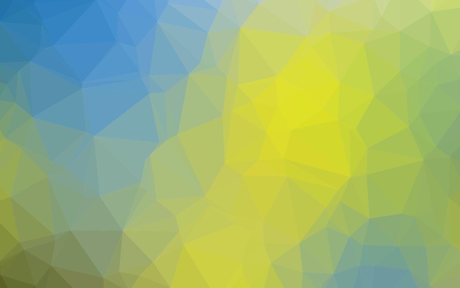 lichtblauwe, gele vector laag poly textuur.