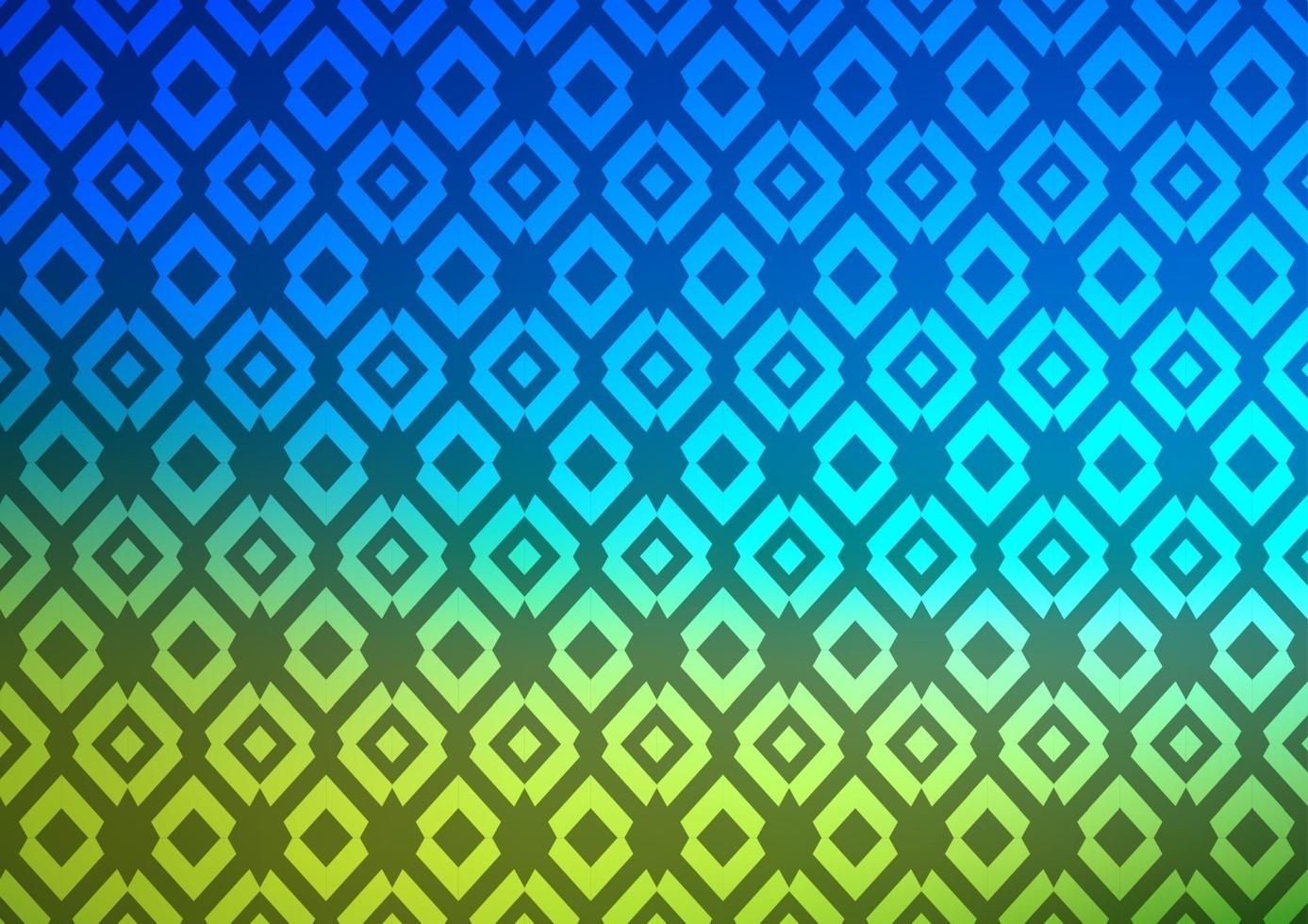 lichtblauw, groen vectorsjabloon met kristallen, rechthoeken. vector