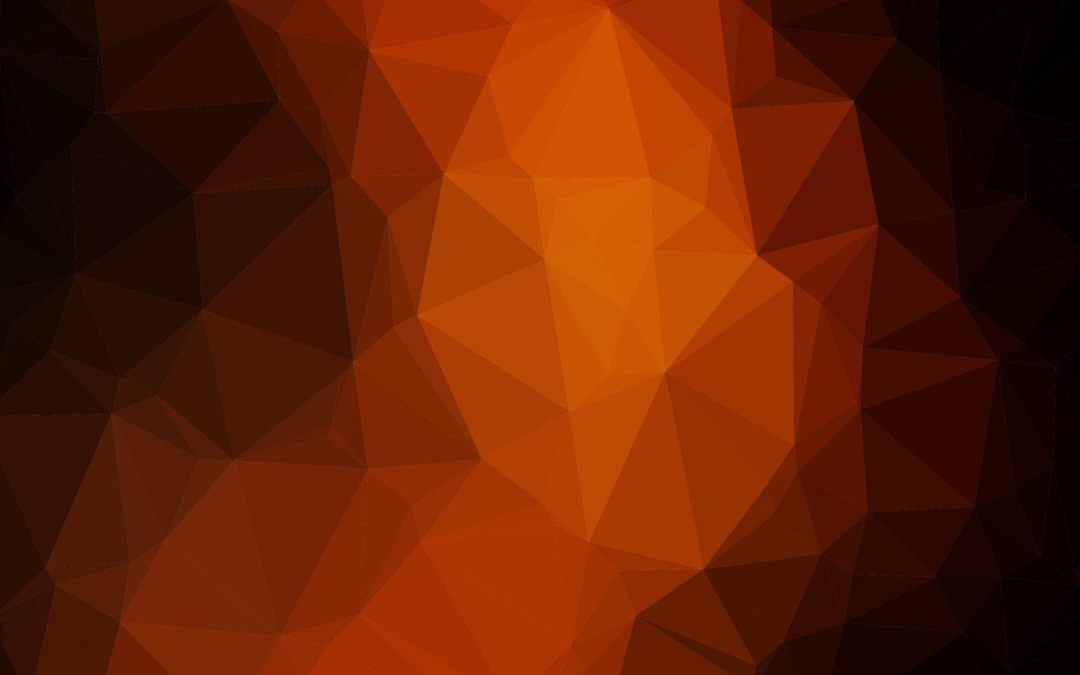 donkergele, oranje vector veelhoek abstracte lay-out.