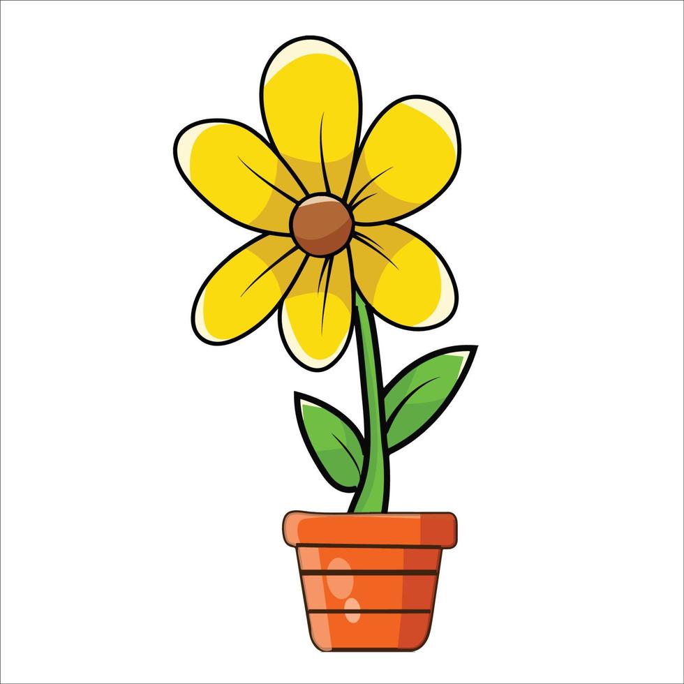 mooie bloem vector