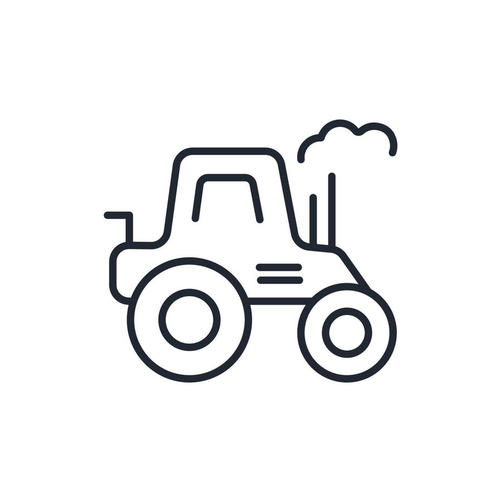 tractor pictogrammen symbool vector-elementen voor infographic web vector