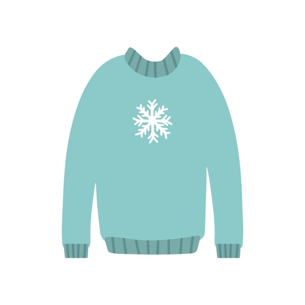 hand- getrokken illustratie van mode trui. geïsoleerd element Aan wit achtergrond. winter trui vector