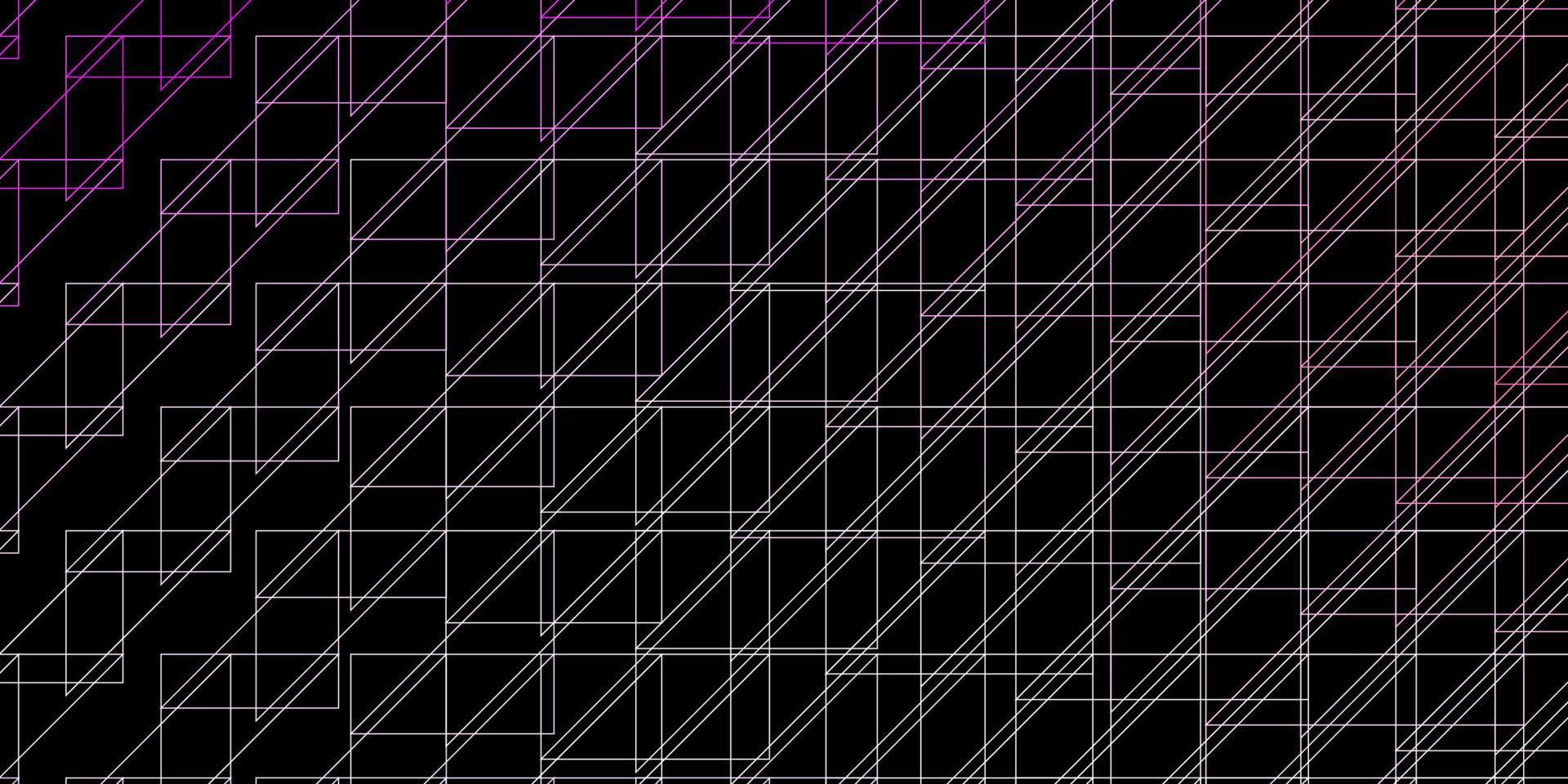 donkerpaarse, roze vectorachtergrond met lijnen. vector