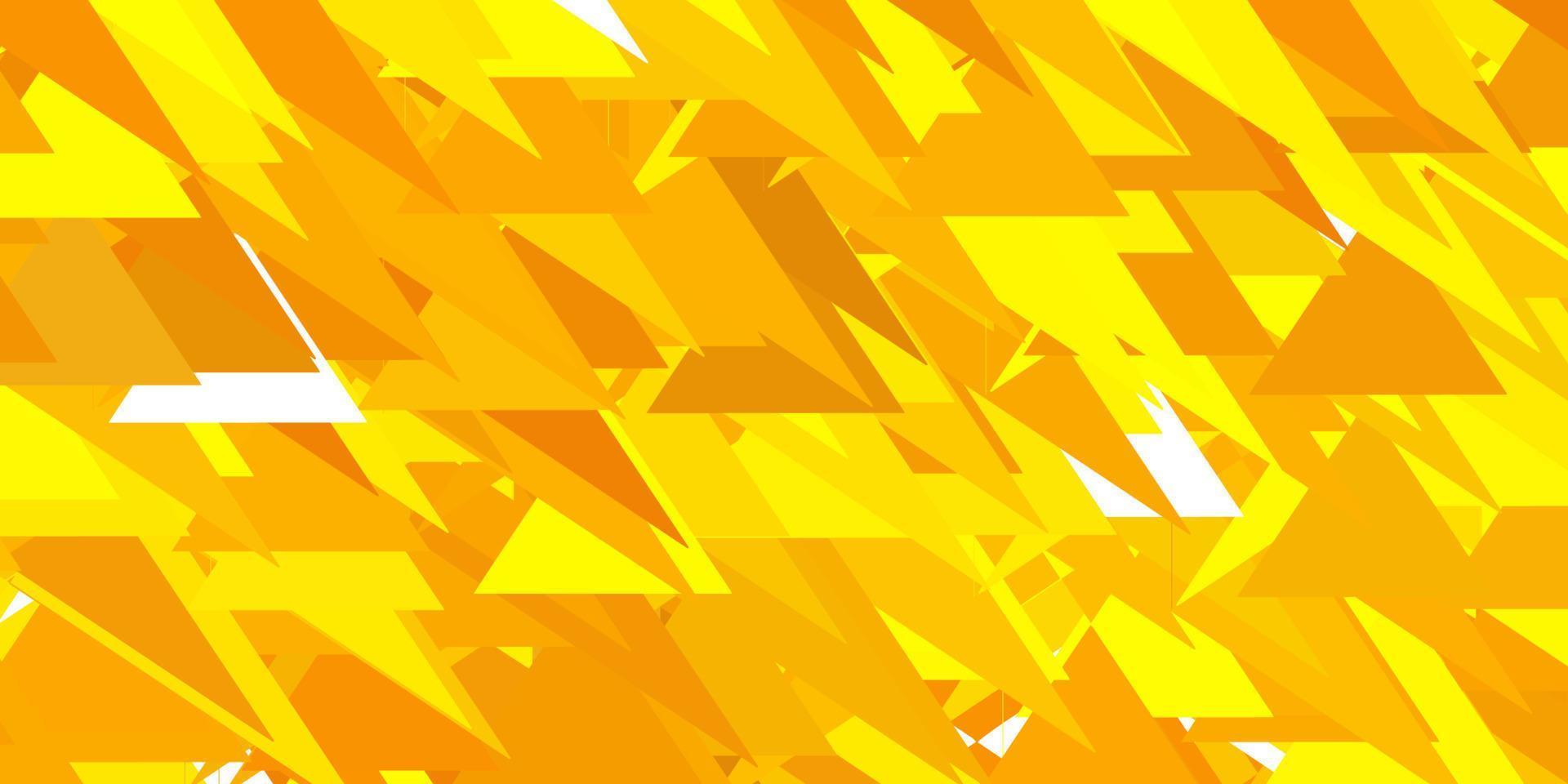 lichtgroene, gele vectorachtergrond met driehoeken. vector