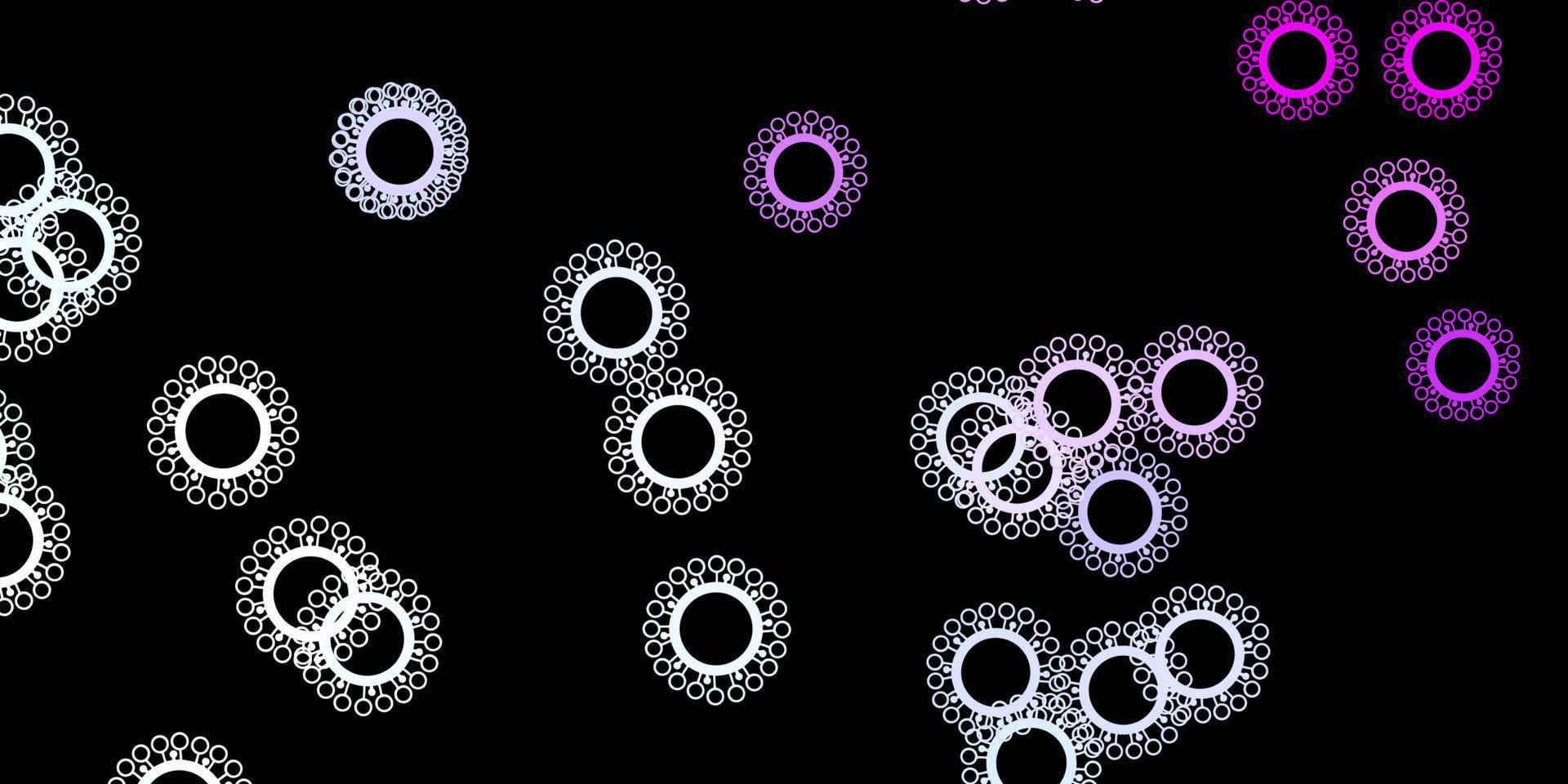 donkerpaarse vectormalplaatje met grieptekens. vector