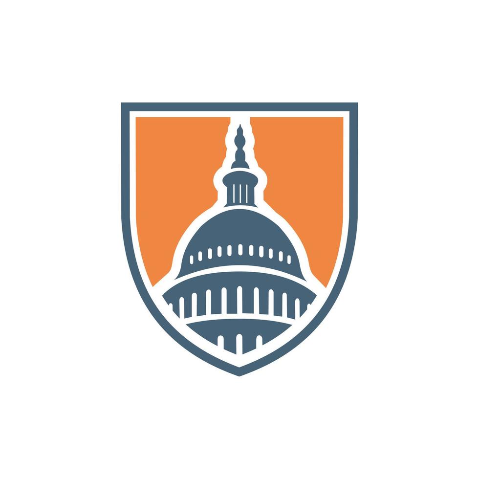 Washington dc schild modern logo vector