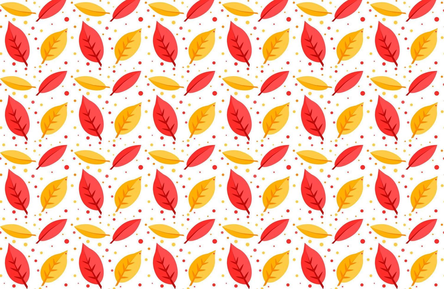 herfst patroon. een reeks van kleurrijk herfst bladeren vector