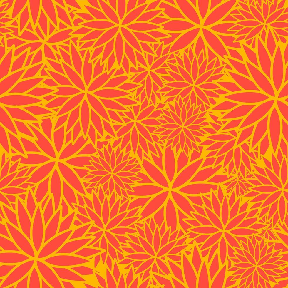 naadloos patroon van chrysanten in Aziatisch stijl. vector illustratie