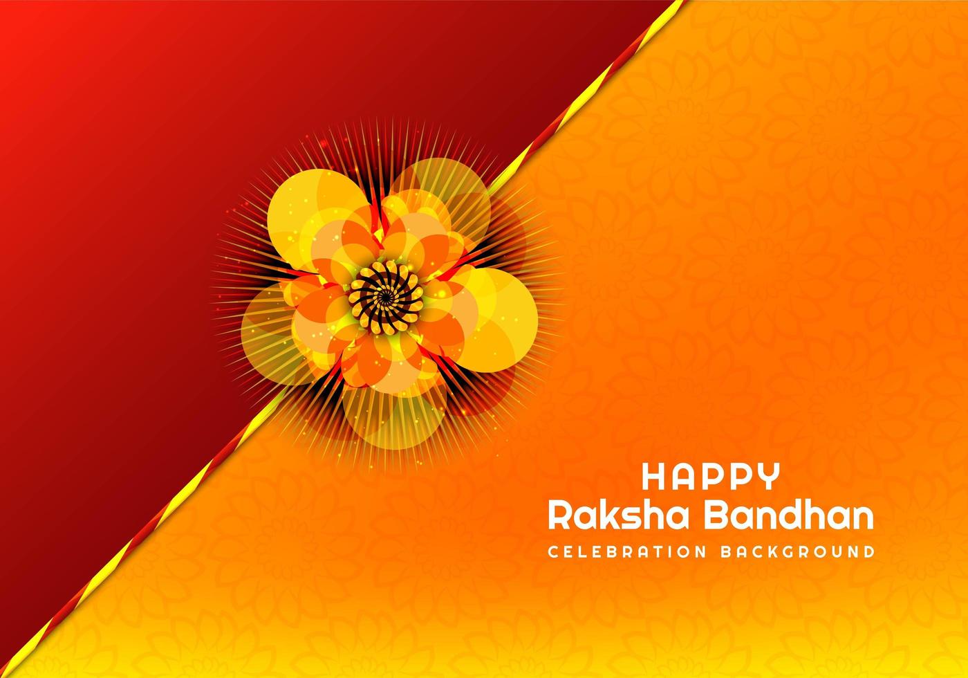 rakhi voor raksha bandhan-kaart vector