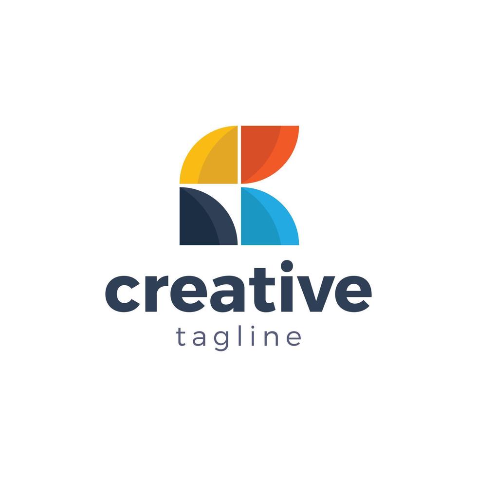 abstract gemakkelijk tegels brief k logo vorm ontwerp vector